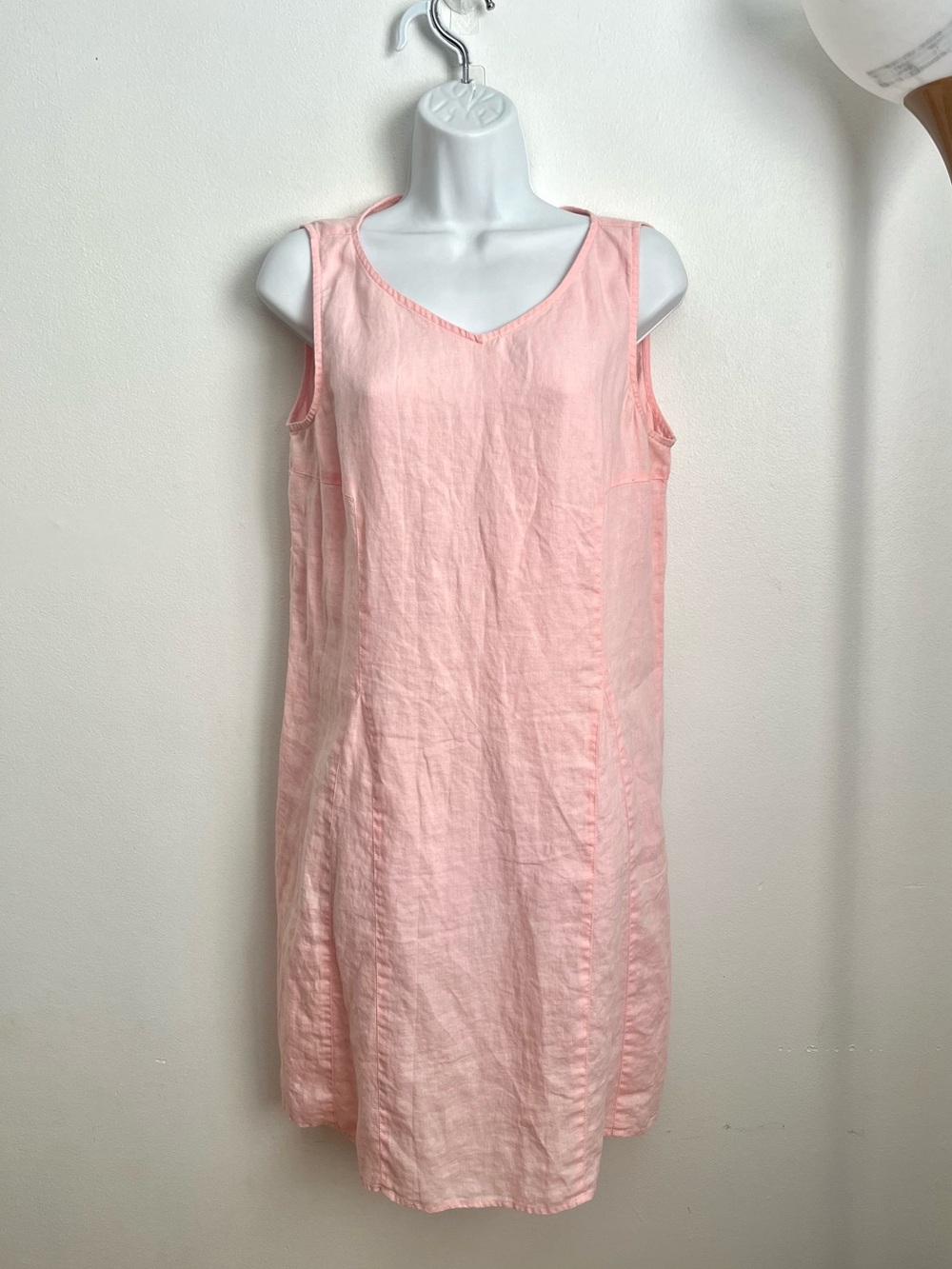 J. Jill Linen Sleeveless Pink Ballet Slip Dress